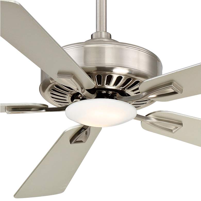 52 inch Minka Aire Contractor Nickel - Silver LED Ceiling Fan with Remote more views