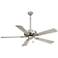 52" Minka Aire Contractor Plus Brushed Nickel Ceiling Fan