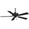 52" Minka Aire Contractor Plus Coal Black Ceiling Fan with Pull Chain