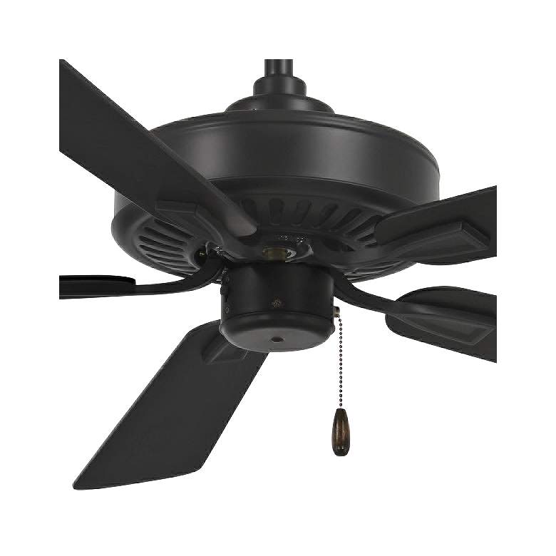 Image 2 52 inch Minka Aire Contractor Plus Coal Black Ceiling Fan with Pull Chain more views