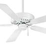 2_52" Minka Aire Contractor Plus Flat White Ceiling Fan with Pull Chain more views