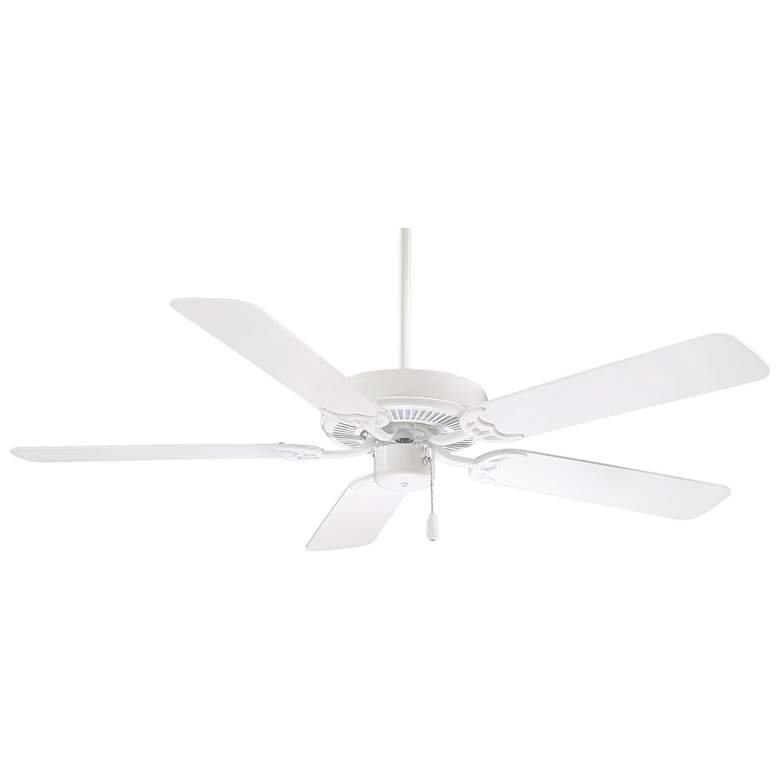Image 2 52" Minka Aire Contractor White Indoor Ceiling Fan with Pull Chain