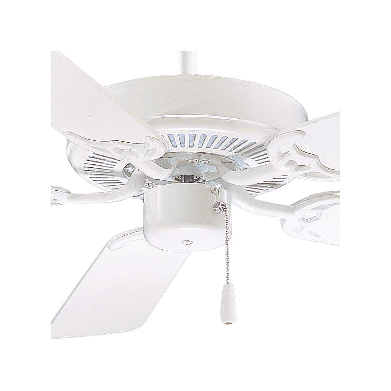 Image 3 52" Minka Aire Contractor White Indoor Ceiling Fan with Pull Chain more views