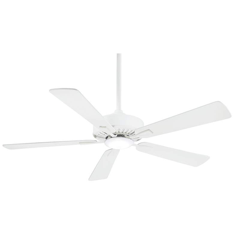 Image 2 52 inch Minka Aire Contractor White LED Ceiling Fan with Remote