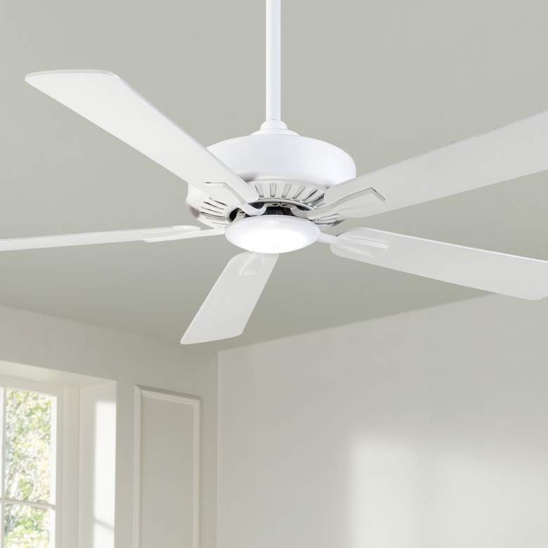 Image 1 52" Minka Aire Contractor White LED Ceiling Fan with Remote