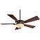 52" Minka Aire Delano Dark Bronze LED Ceiling Fan with Wall Control