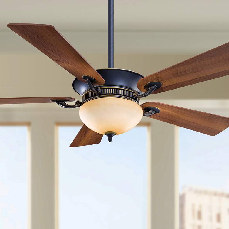 52&quot; Minka Aire Delano Dark Bronze LED Ceiling Fan with Wall Control