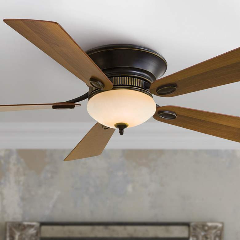 Image 1 52" Minka Aire Delano II Dark Bronze LED Ceiling Fan with Wall Control