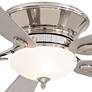 52" Minka Aire Delano II Nickel LED Ceiling Fan with Wall Control