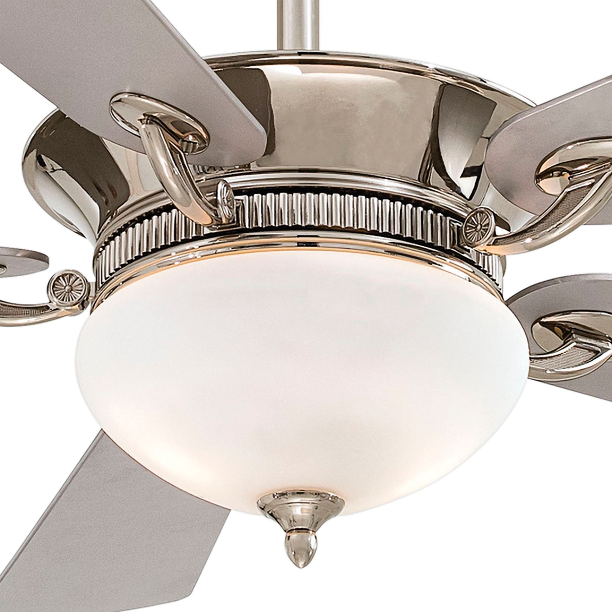 52" Minka Aire Delano Nickel LED Ceiling Fan with Wall Control 545F0