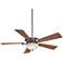 52" Minka Aire Delano Pewter LED Ceiling Fan with Wall Control