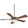 52" Minka Aire Delano Pewter LED Ceiling Fan with Wall Control