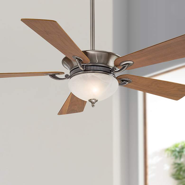 Image 1 52" Minka Aire Delano Pewter LED Ceiling Fan with Wall Control