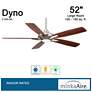 6_52" Minka Aire DYNO Brushed Nickel Ceiling Fan with Remote more views