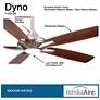 7_52" Minka Aire DYNO Brushed Nickel Ceiling Fan with Remote more views