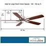52" Minka Aire DYNO Brushed Nickel Ceiling Fan with Remote