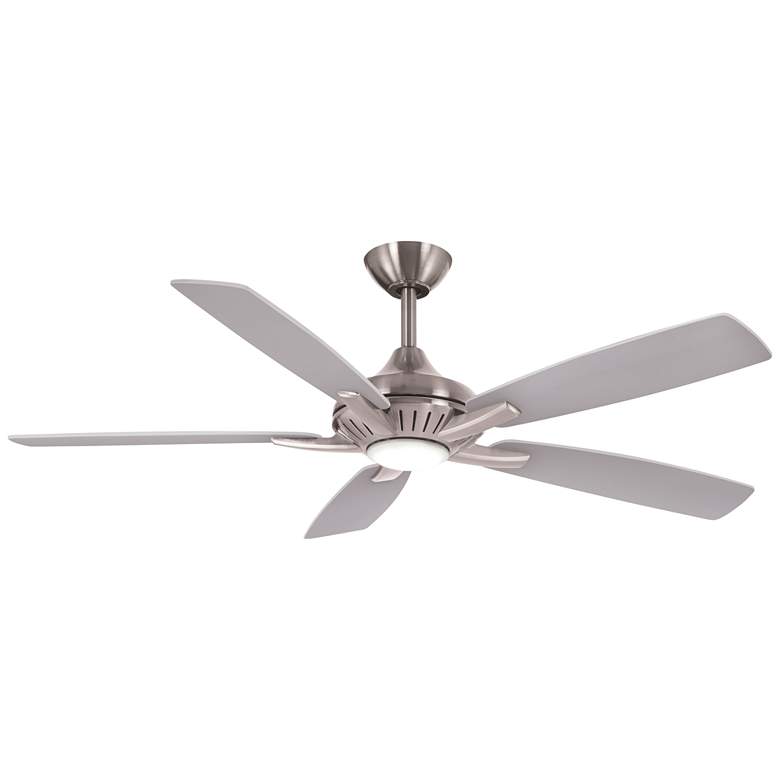 Image 7 52 inch Minka Aire Dyno Brushed Nickel Wood LED Ceiling Fan with Remote more views
