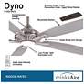 52" Minka Aire Dyno Brushed Nickel Wood LED Ceiling Fan with Remote