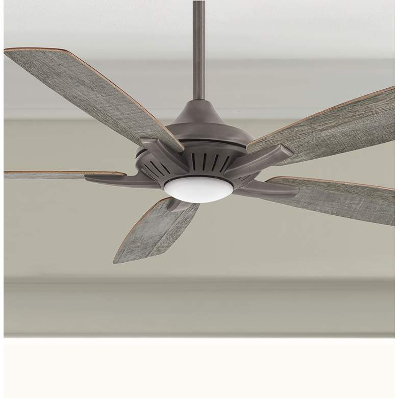 Image 1 52 inch Minka Aire Dyno Burnished Nickel LED Ceiling Fan with Remote