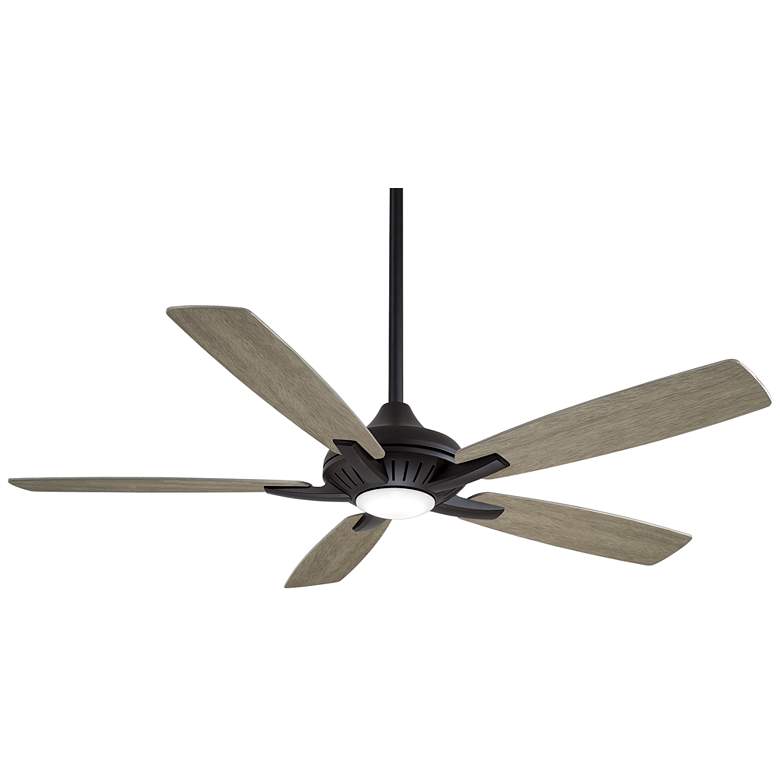 Image 2 52 inch Minka Aire Dyno Coal Black LED Ceiling Fan with Remote Control