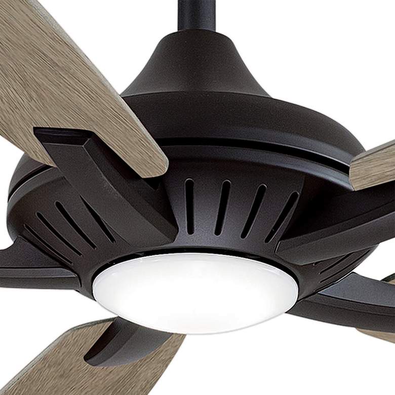 52 inch Minka Aire Dyno Coal Black LED Ceiling Fan with Remote Control more views