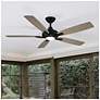 6_52" Minka Aire Dyno Coal Black LED Ceiling Fan with Remote Control more views
