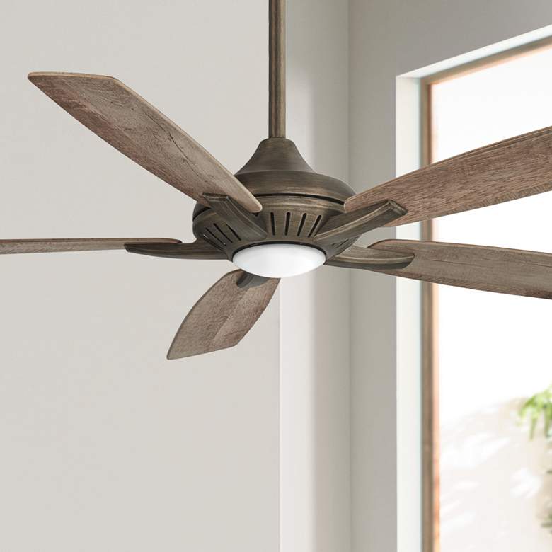 Image 1 52" Minka Aire Dyno Heirloom Bronze LED Ceiling Fan with Remote