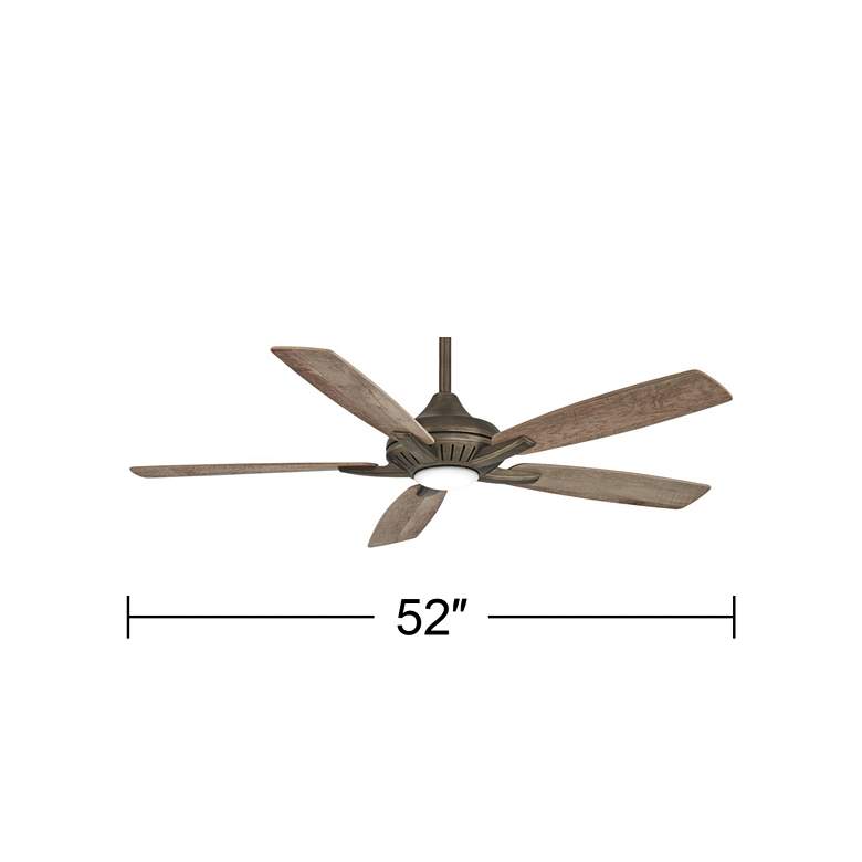 Image 5 52" Minka Aire Dyno Heirloom Bronze LED Ceiling Fan with Remote more views