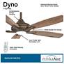 7_52" Minka Aire Dyno Heirloom Bronze LED Ceiling Fan with Remote more views