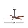 52" Minka Aire DYNO Oil-Rubbed Bronze Ceiling Fan with Remote