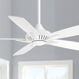Image1 of 52" Minka Aire DYNO White Ceiling Fan with Remote Control
