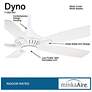 6_52" Minka Aire DYNO White Ceiling Fan with Remote Control more views
