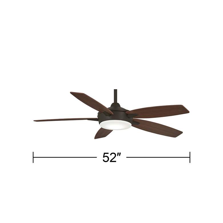 Image 5 52 inch Minka Aire Espace Bronze LED Ceiling Fan with Remote Control more views
