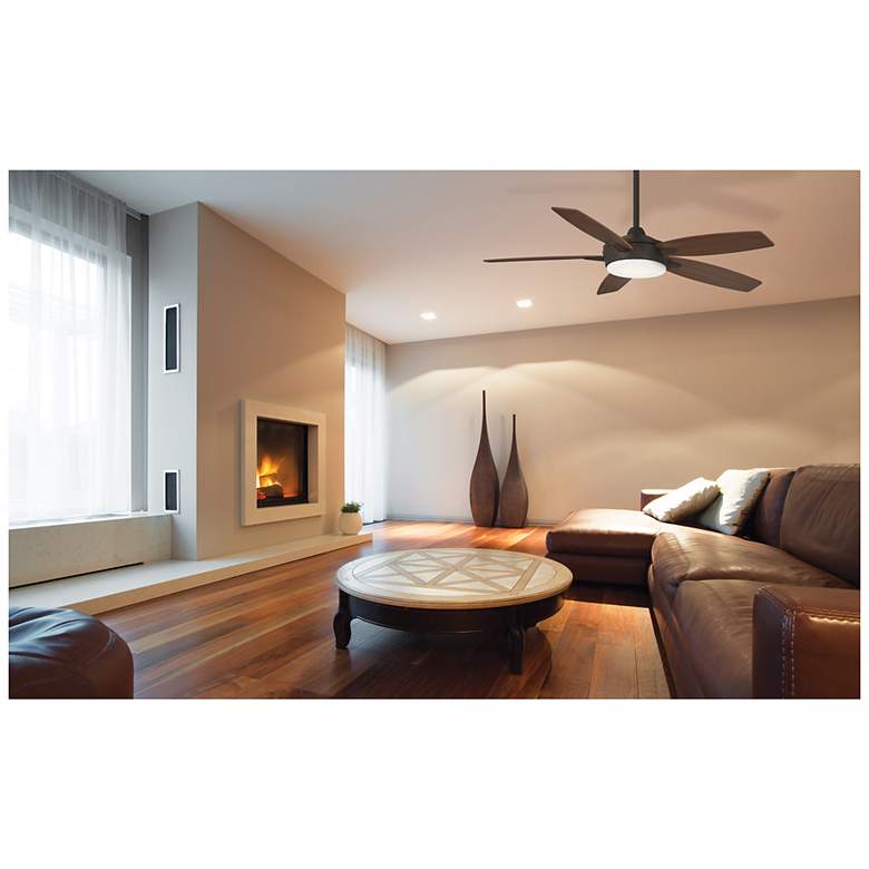 Image 5 52 inch Minka Aire Espace Bronze LED Ceiling Fan with Remote Control more views