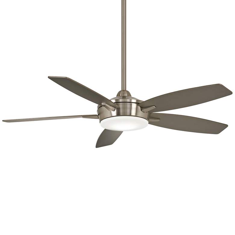 52&quot; Minka Aire Espace Brushed Nickel LED Ceiling Fan with Remote