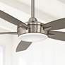 52" Minka Aire Espace Brushed Nickel LED Ceiling Fan with Remote