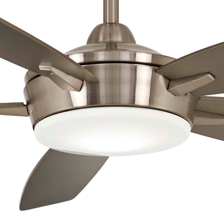 Image 3 52 inch Minka Aire Espace Brushed Nickel LED Ceiling Fan with Remote more views