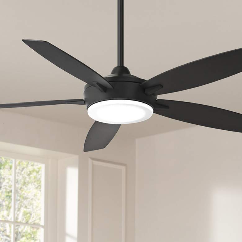 Image 1 52 inch Minka Aire Espace Coal LED Ceiling Fan with Remote Control