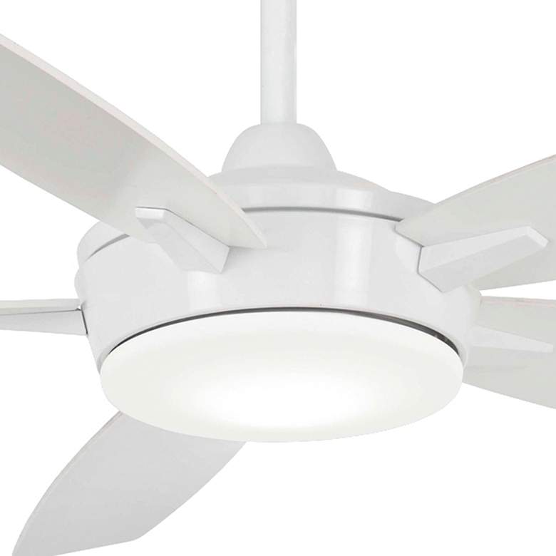Image 3 52" Minka Aire Espace White LED Ceiling Fan with Remote Control more views