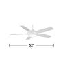 52" Minka Aire Espace White LED Ceiling Fan with Remote Control