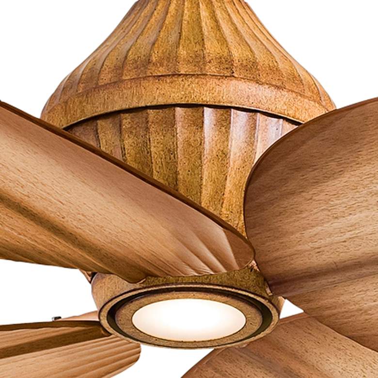 Image 3 52" Minka Aire Gauguin Bahama Beige Outdoor LED Fan with Wall Control more views