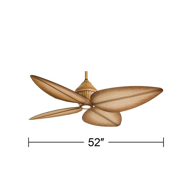 Image 6 52" Minka Aire Gauguin Bahama Beige Outdoor LED Fan with Wall Control more views