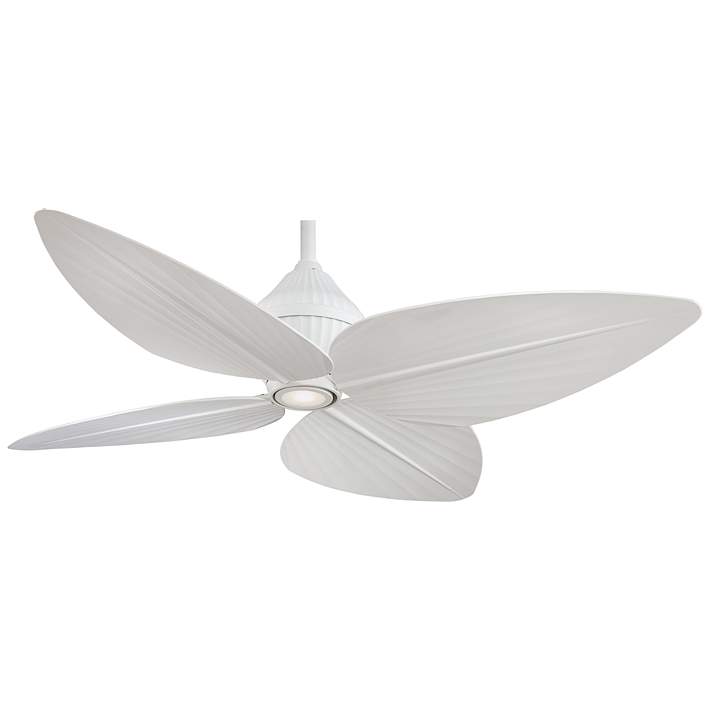 52 Minka Aire Gauguin White Outdoor LED Ceiling Fan with Wall Control