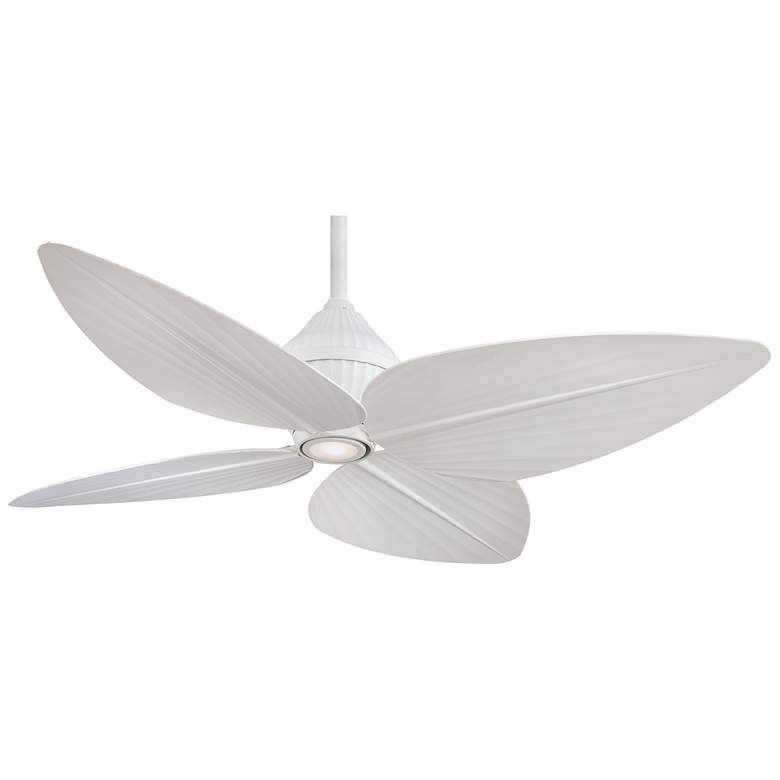 Image 2 52" Minka Aire Gauguin White Outdoor LED Ceiling Fan with Wall Control