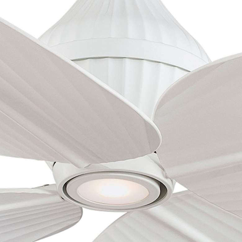 Image 3 52 inch Minka Aire Gauguin White Outdoor LED Ceiling Fan with Wall Control more views