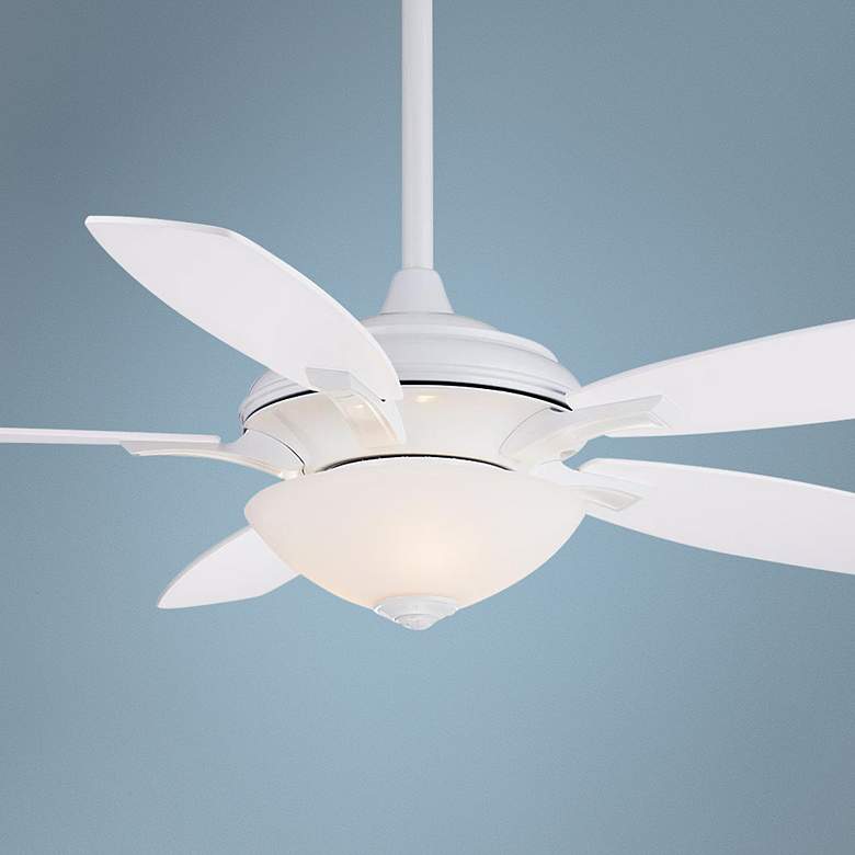 Image 1 52 inch Minka Aire Hilo White Ceiling Fan
