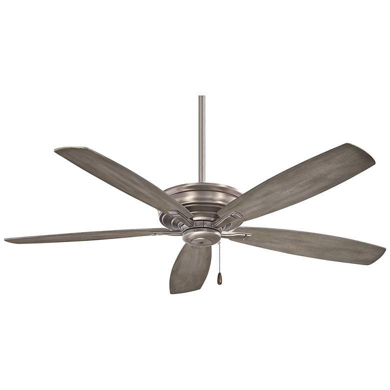 Image 2 52 inch Minka Aire Kafe Burnished Nickel Pull Chain Ceiling Fan