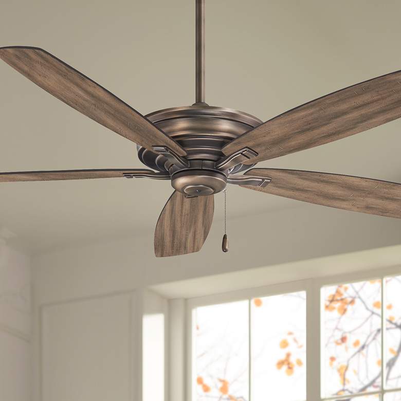 Image 1 52" Minka Aire Kafe Heirloom Bronze Ceiling Fan with Pull Chain