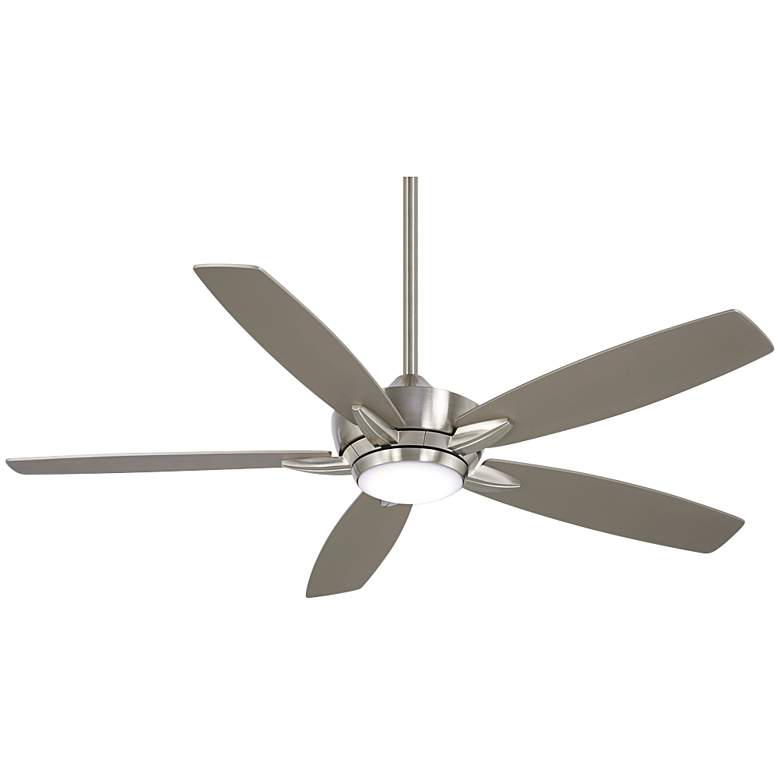 Image 2 52" Minka Aire Kelvyn Brushed Nickel CCT LED Ceiling Fan with Remote