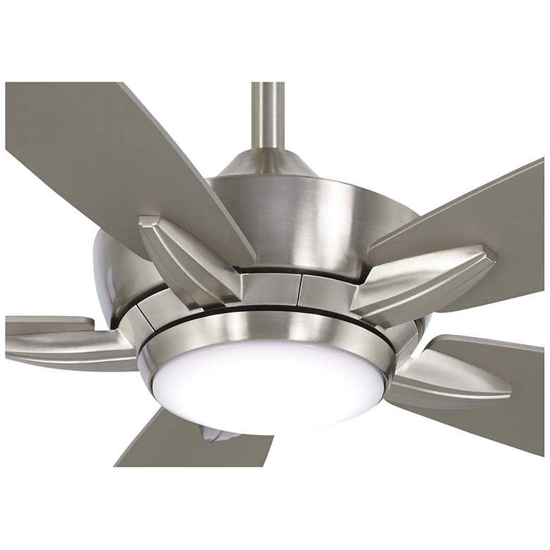 Image 3 52" Minka Aire Kelvyn Brushed Nickel CCT LED Ceiling Fan with Remote more views